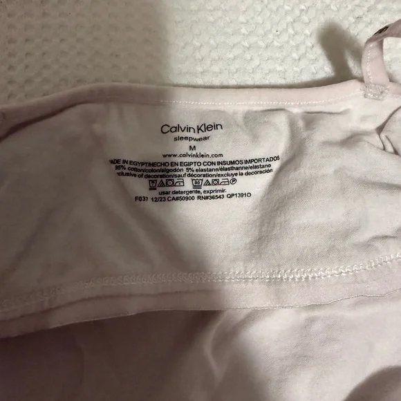 Calvin Klein Women's Lavender Striped Pajama Set - Picture 5 of 6